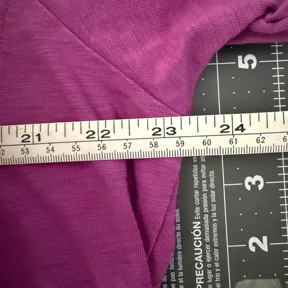 Soft Surroundings 2X Fillipa Purple Shirt Dress Button Pockets Modest Minimalist - Picture 6 of 8